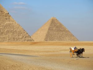 Písečná bouře v Egyptě