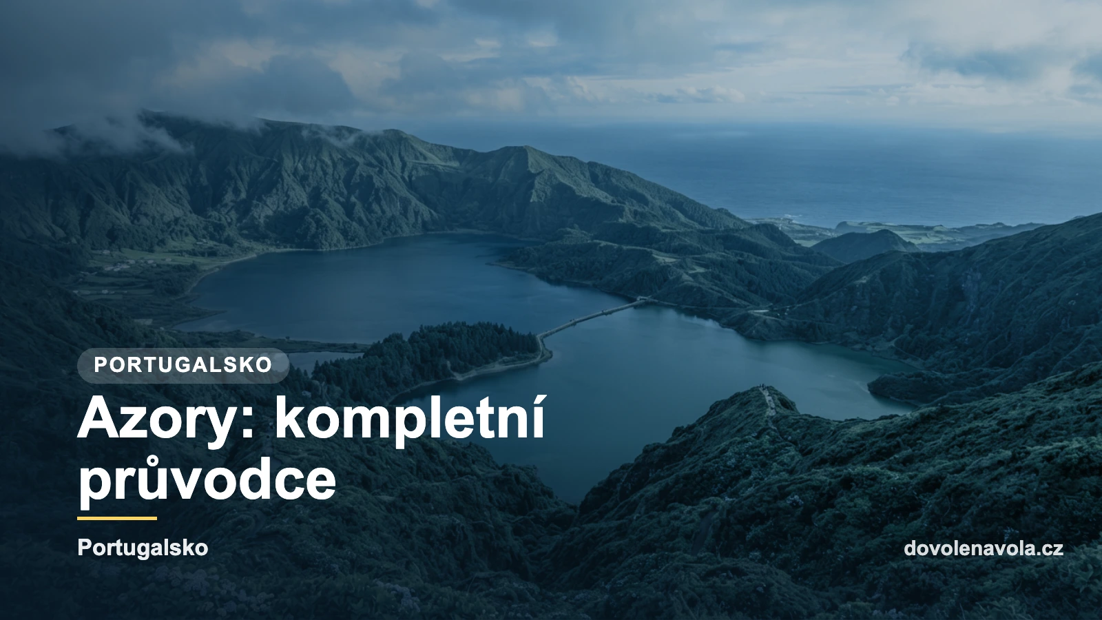 Azory, kráterové jezero, náhledová karta