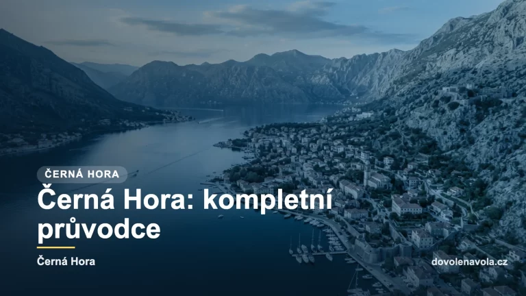 Titulni obrazek pruvodce Cernou Horou: Kotorsky zaliv s horami padajicimi do more.