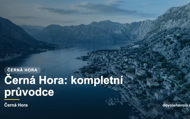 Titulni obrazek pruvodce Cernou Horou: Kotorsky zaliv s horami padajicimi do more.