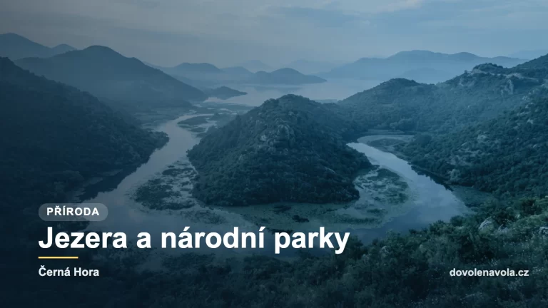 Skadarske jezero s leknines a meandrem reky.