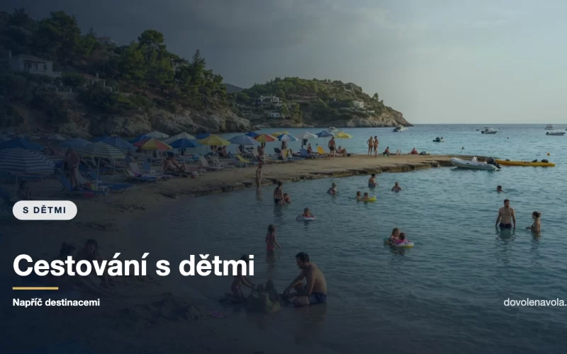 Mělká klidná zátoka vhodná pro rodiny s dětmi