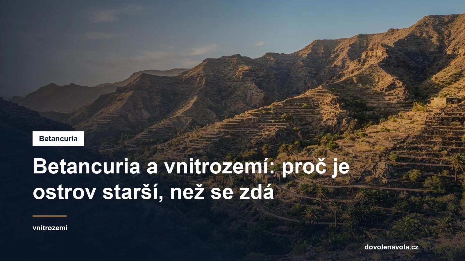 Erodovane hory vnitrozemi s kamennymi terasami