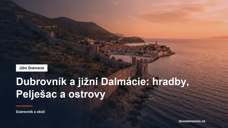 Kamenne hradby nad morem v jizni Dalmacii
