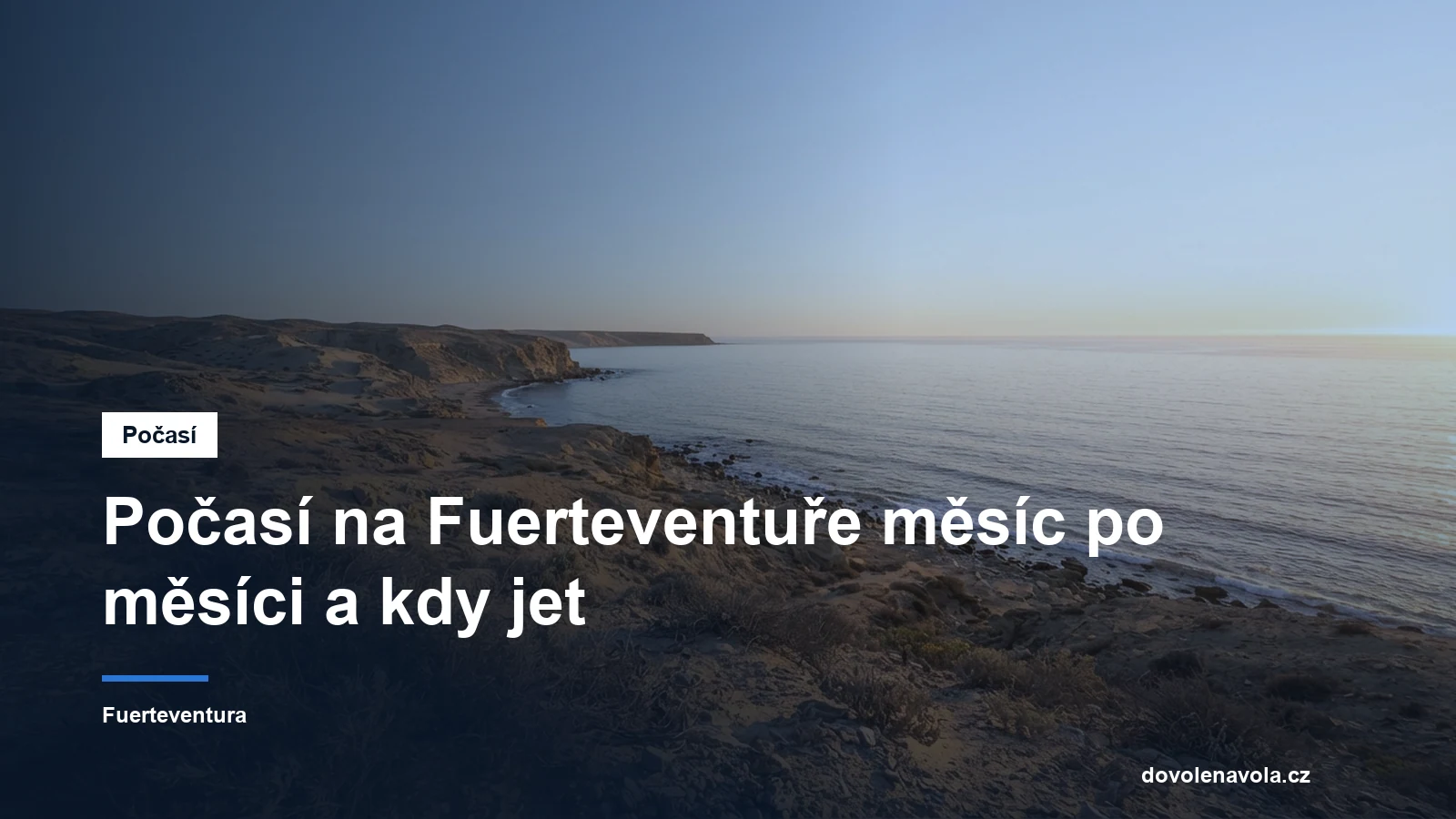 Jasna obloha nad pouštnim pobrezim