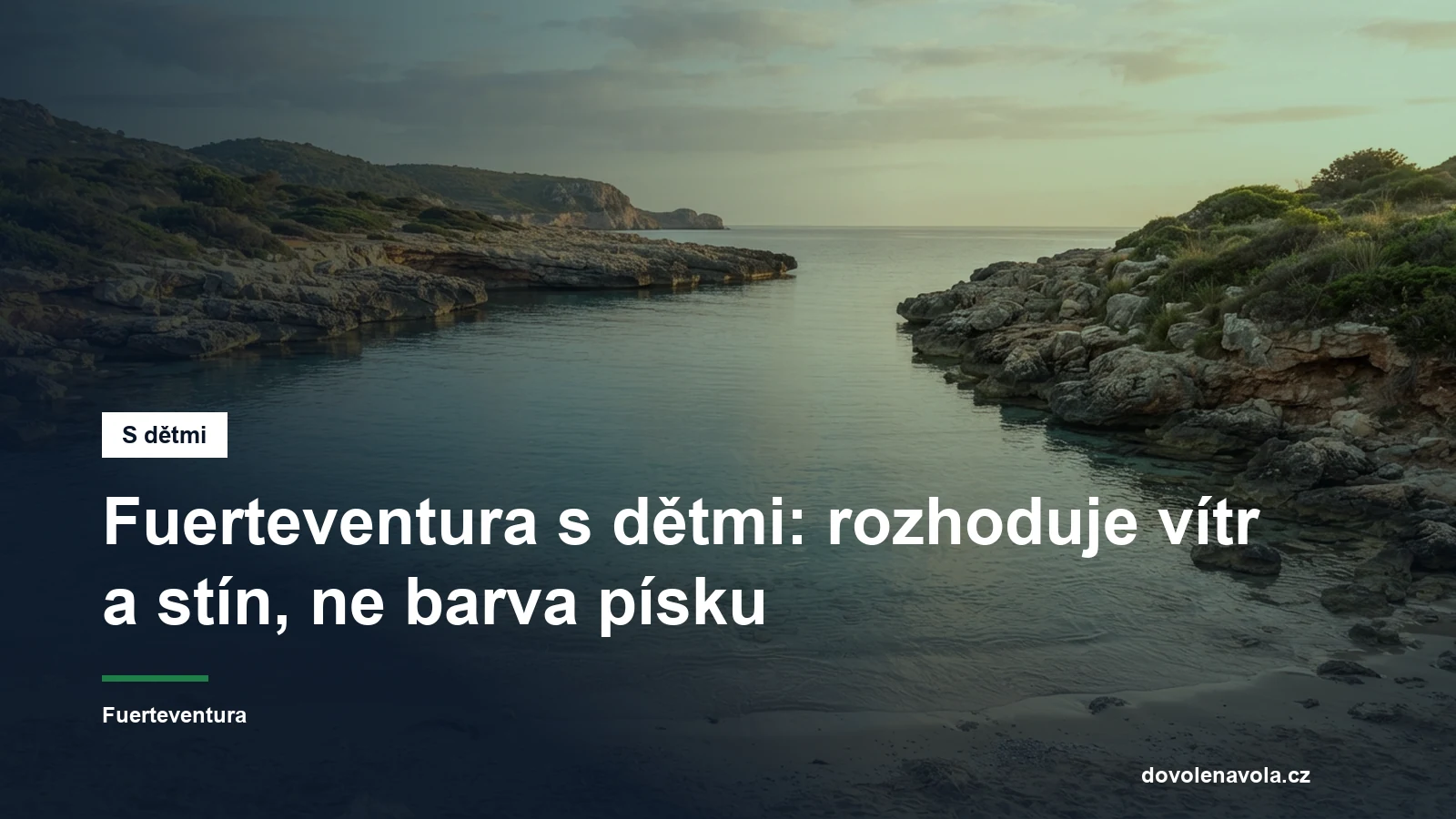 Klidna melka zatoka chranena pred vlnami