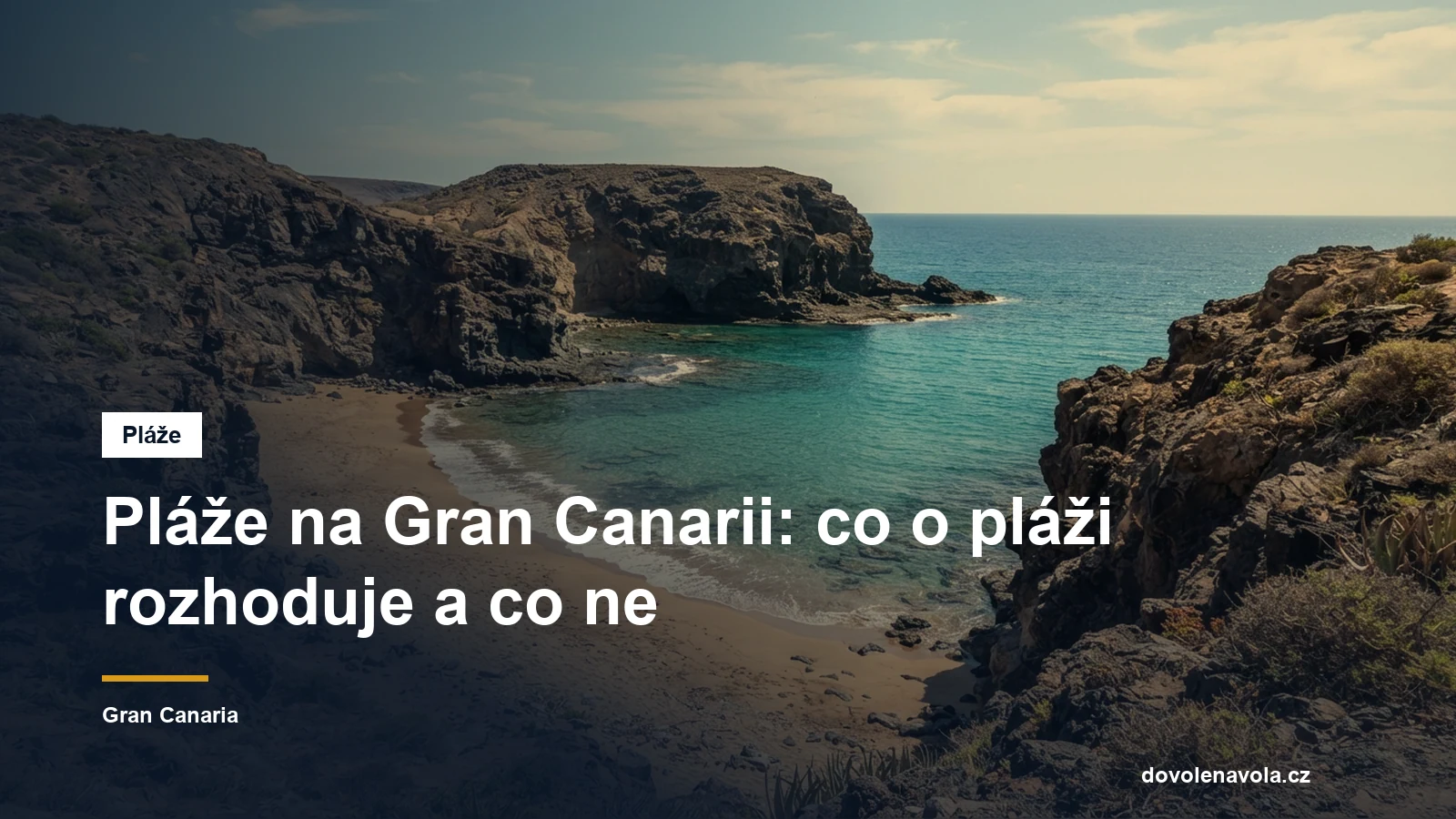Piscita zatoka chranena skalnimi vybezky