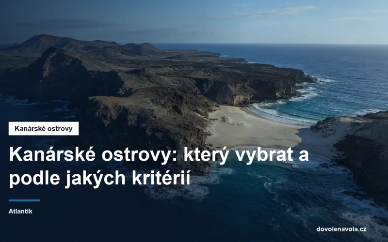 Sopecne pobrezi kanarskeho ostrova nad Atlantikem