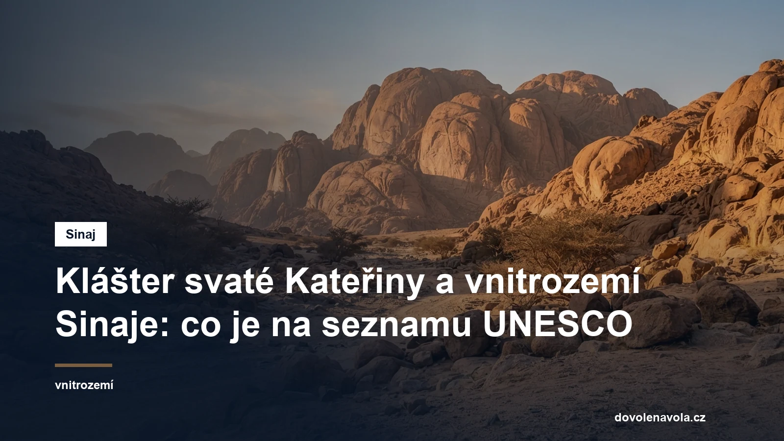 Horska kotlina ve vnitrozemi jizniho Sinaje