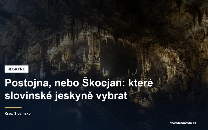 Krápníková výzdoba ve slovinské jeskyni