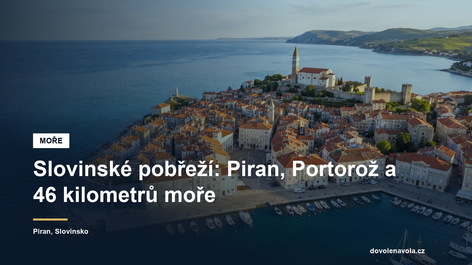 Benátské město na poloostrově u Jadranu