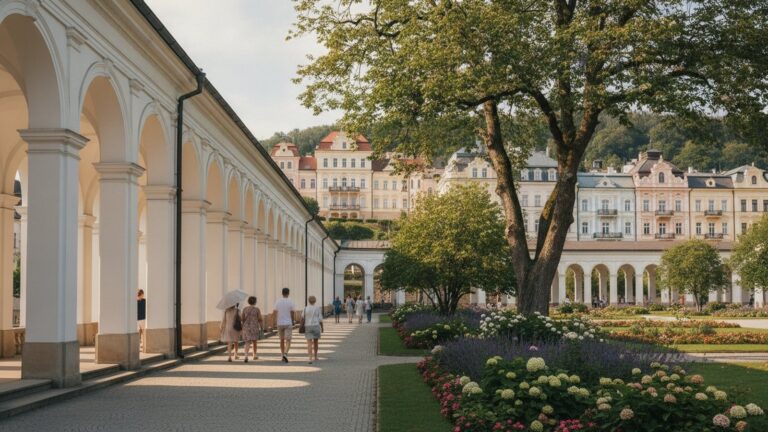 Lázeňská kolonáda a park